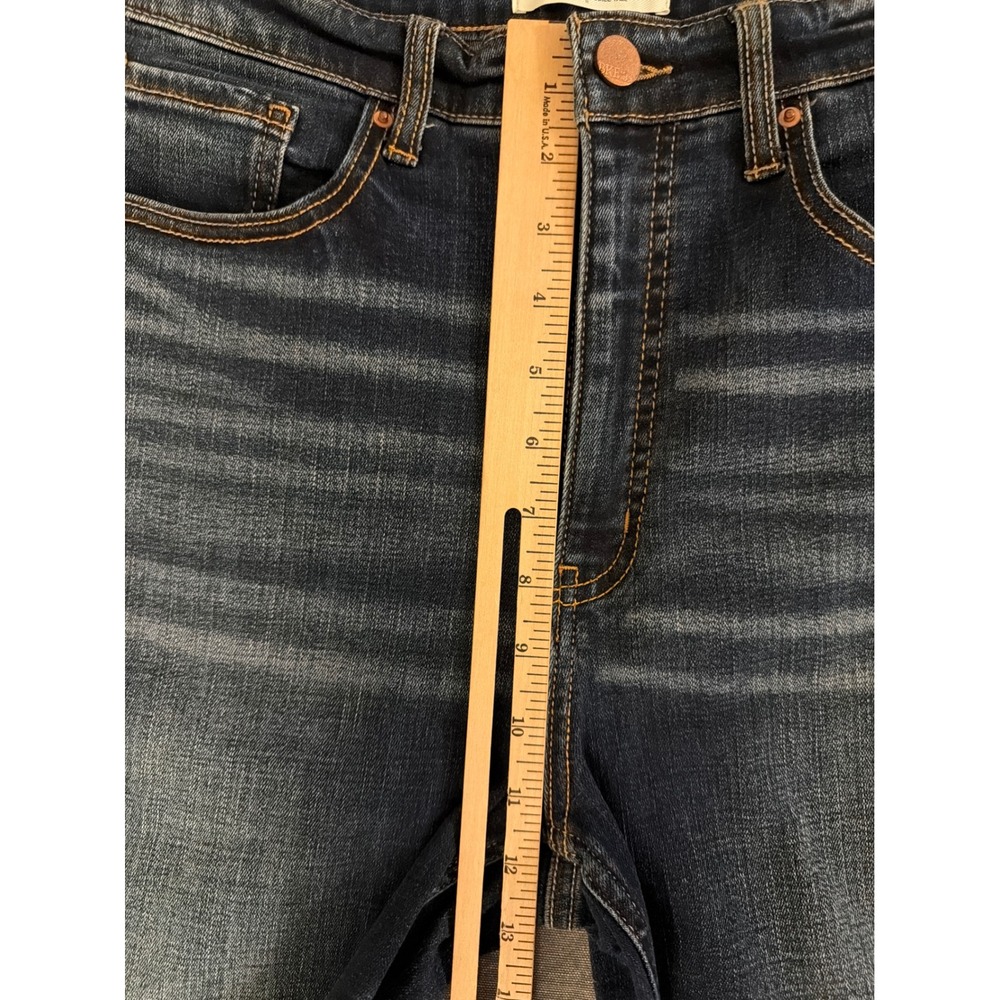 BKE Parker Universal Fit High Rise Ankle Tall Distressed Jeans Dark Wash 31 - Picture 8 of 10